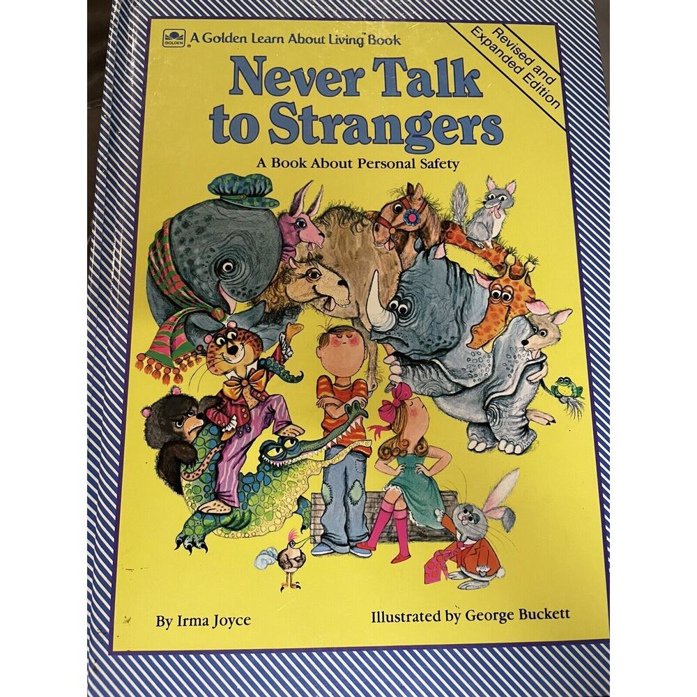 Vintage 1967 Never Talk to Strangers Book by Irma Joyce Golden book